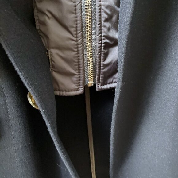 JKT NEW YORK Mens Jacket 46R Navy Blue Blazer Layered w/ Removable Collar Vest - Picture 14 of 14